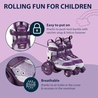 Hudora rolschaatsen my first quad paars, maat 30-33 - thumbnail