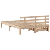 Bedframe met lades massief grenenhout 150x200 cm - thumbnail