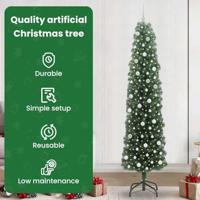 VidaXL Kunstkerstboom groen 240 cm pvc en staal en kunststof - thumbnail