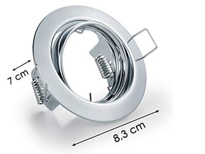 Trio Set ronde inbouwspotsJura (3x) GU10 8,3cm chroom - 650100306