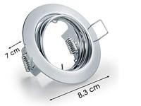 Trio Set ronde inbouwspotsJura (3x) GU10 8,3cm chroom - 650100306 - thumbnail