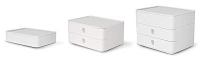 HAN HA-1110-12 Smart-organiser Allison Box Met Binnenschaal En Deksel Sneeuw Wit, Stapelbaar
