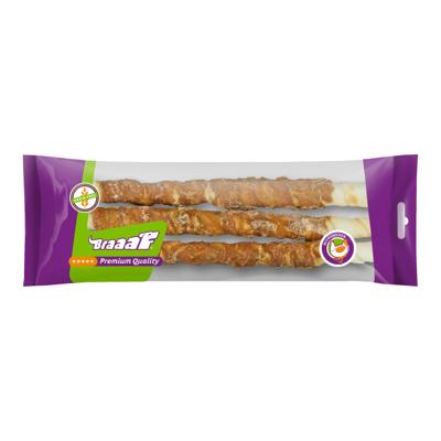 Braaaf Rawhide Twister Kip (3 st.) - 25 cm Braaaf Rawhide Twister Kip (3 st.) - 25 cm