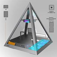 Azza Pyramid L Zwart, Grijs - thumbnail