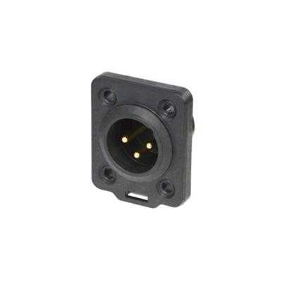 Neutrik NC3MDX-TOP male XLR chassisdeel 3p Neutrik NC3MDX-TOP male XLR chassisdeel 3p