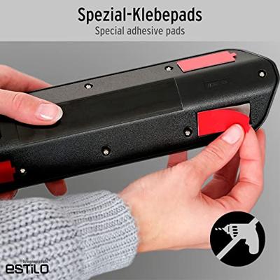 Estilo hoekaansluitdoosstrook met USB laadfunctie 6-weg 4x beschermend contactdoos & 2x Euro zilver/zwart Estilo hoekaansluitdoosstrook met USB laadfunctie 6-weg 4x beschermend contactdoos & 2x Euro zilver/zwart