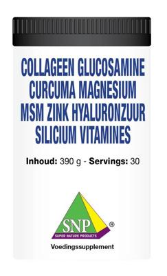 SNP Collageen glucosamine curcuma magnesium MSM 390 Gram SNP Collageen glucosamine curcuma magnesium MSM 390 Gram