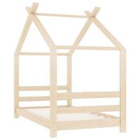 Kinderbedframe massief grenenhout 70x140 cm - thumbnail