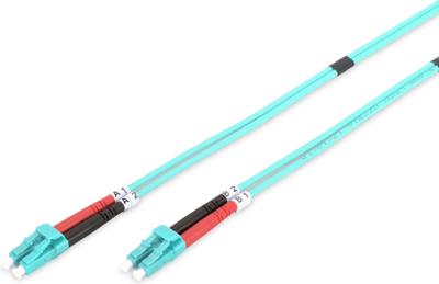 Digitus DK-2533-02/3 Glasvezel Optische vezel Aansluitkabel 2.00 m Turquoise [1x LC-stekker - 1x LC-stekker] 50/125 µ Multimode OM3