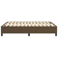 Bedframe zonder matras stof donkerbruin 140x200 cm - thumbnail