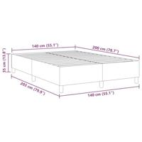 Boxspring bed Blauw 140 x 200 cm Katoenen stof - thumbnail