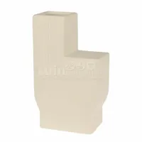 Vaas Stripe Wit 20cm - thumbnail