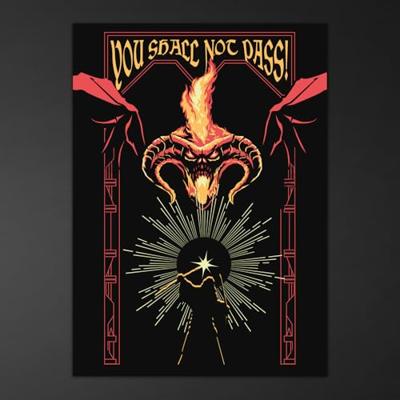 Poster Lord of the Rings - Balrog Glow in the Dark 50x70cm