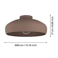 Eglo Mokka plafondlampMogano Ø 40cm - 900359 - thumbnail