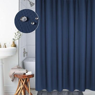Verdikking waterdicht en meeldauw gordijn honingraat structuur Polyester doek douche gordijn badkamer gordijnen grootte: 200 * 220cm (donkerblauw) Verdikking waterdicht en meeldauw gordijn honingraat structuur Polyester doek douche gordijn badkamer gordijnen grootte: 200 * 220cm (donkerblauw)