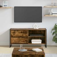 TV-kast met lade Rook Eik 100 x 36 x 49,5 cm Bewerkt hout - thumbnail