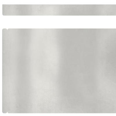 Tuin Grasperkafwerking 4 pcs Zilver 450 x 15 cm Roestvrij staal