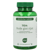1104 Rode gist rijst extra 90 Vegetarische capsules - thumbnail