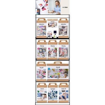 Creativ Company Vloerdisplay, gemonteerd, hero kunstartikelen, volwassene, h: 1580 mm, l: 600 mm, b: 400 mm, 84 eenh./ 1 stuk