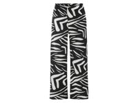 esmara Dames palazzo broek (Zwart/wit, XS (32/34)) - thumbnail