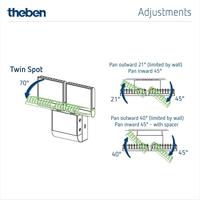 Theben 1020803 Bewegingsmelder Zwart - thumbnail