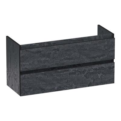 Brauer Joy Edge - Onderkast Ondiep - 100 cm - met 2 Softclose Lades Greeploos en 1 Sifon Uitsparing - Damascus