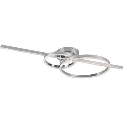 LED Plafondlamp 54W - Dimbaar & Kleur Aanpasbaar - Mat Chroom