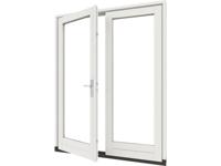 Trendhout Stapeldorpeldeur - dubbel - 2x deur 83,4x216,9 + kozijn 178x226,3 cm - wit (incl. DTS en deurbeslag)- - Hout- Trendhout - thumbnail