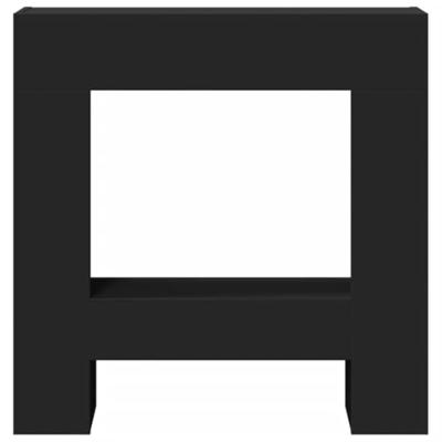 VidaXL Haardombouw 81x18x82 cm bewerkt hout zwart