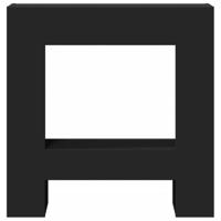 VidaXL Haardombouw 81x18x82 cm bewerkt hout zwart - thumbnail