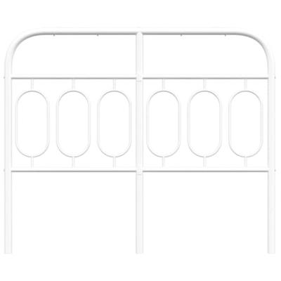Hoofdbord 120 cm metaal wit Hoofdbord 120 cm metaal wit