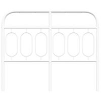 Hoofdbord 120 cm metaal wit - thumbnail