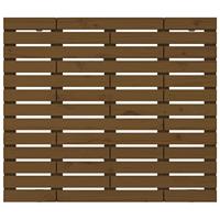 Hoofdbord wandmontage 96x3x91,5 cm grenenhout honingbruin - thumbnail