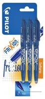 Rollerpen pilot frixion bl-fr7 m 3st blauw - thumbnail