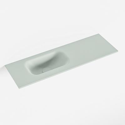 MONDIAZ EDEN Greey solid surface inleg wastafel voor toiletmeubel 70cm. Positie wasbak links