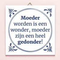Tegeltje Moeder worden is een wonder - thumbnail