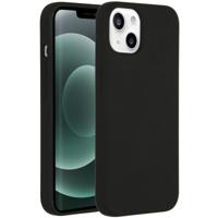 Accezz Liquid Silicone Backcover iPhone 13 Mini Telefoonhoesje Zwart - thumbnail