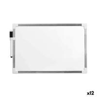 Magnetisch Bord met Markeerstift Wit Aluminium 20 x 30 cm (12 Stuks) - thumbnail