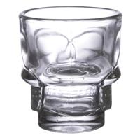 2 glazen shotglaasjes (60ml) - Schedel - thumbnail