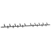 Doos met onderdelen voor schuifdeur 427 cm staal zwart - thumbnail