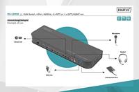 Digitus DS-12890 KVM-extender 4 poorten DisplayPort, HDMI Muis, Toetsenbord 3840 x 2160 Pixel - thumbnail