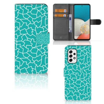 Samsung Galaxy A53 Hoesje Cracks Blue