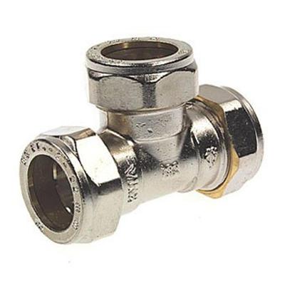 Bonfix knelkoppeling - T-stuk - 15mm x 15mm x 15mm - Vertint Messing