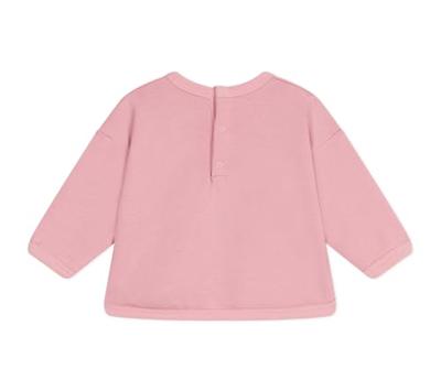 PETIT BATEAU katoenen baby sweat rozen