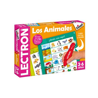 Educatief Spel Diset The animals Potlood Lichten met geluid (ES)