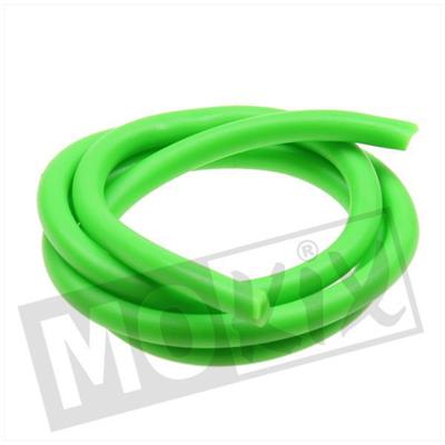 Benzineslang 5x8 neon groen 100cm.