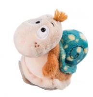 Nici magneet Classic Slak 10,5 cm pluche beige/blauw - thumbnail