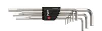 Wiha 352H9 Stiftsleutelset in Compact houder zeskant 9-delig hoogglans vernikkeld - 01222 - thumbnail