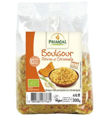 Primeal Bulgur met pompoen en citroengras bio 300 Gram Primeal Bulgur met pompoen en citroengras bio 300 Gram