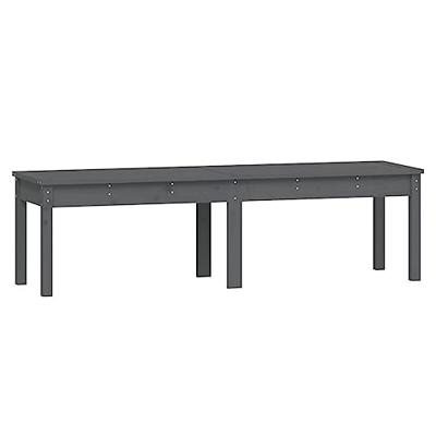 Tuinbank 2-zits 159,5x44x45 cm massief grenenhout grijs